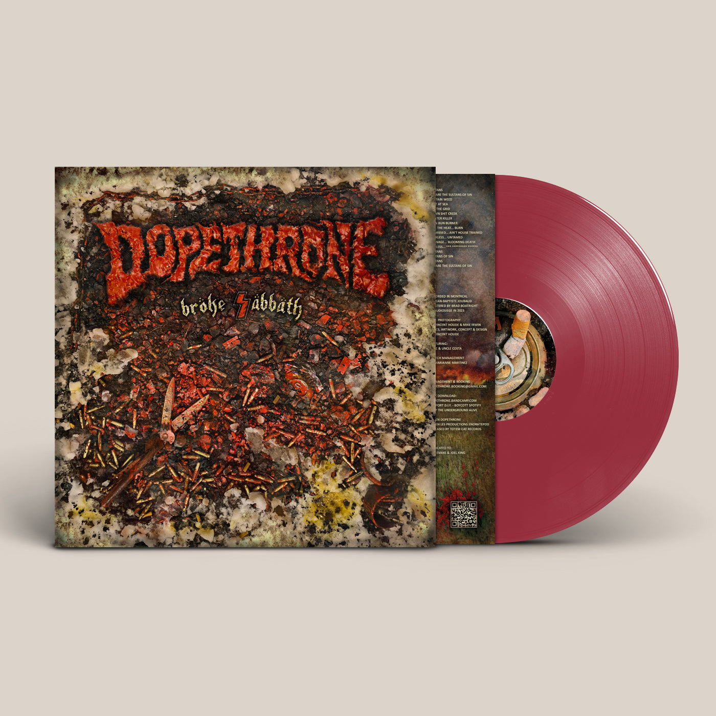 ''BROKE SABBATH'' LP - ''Oxblood'' limited edition