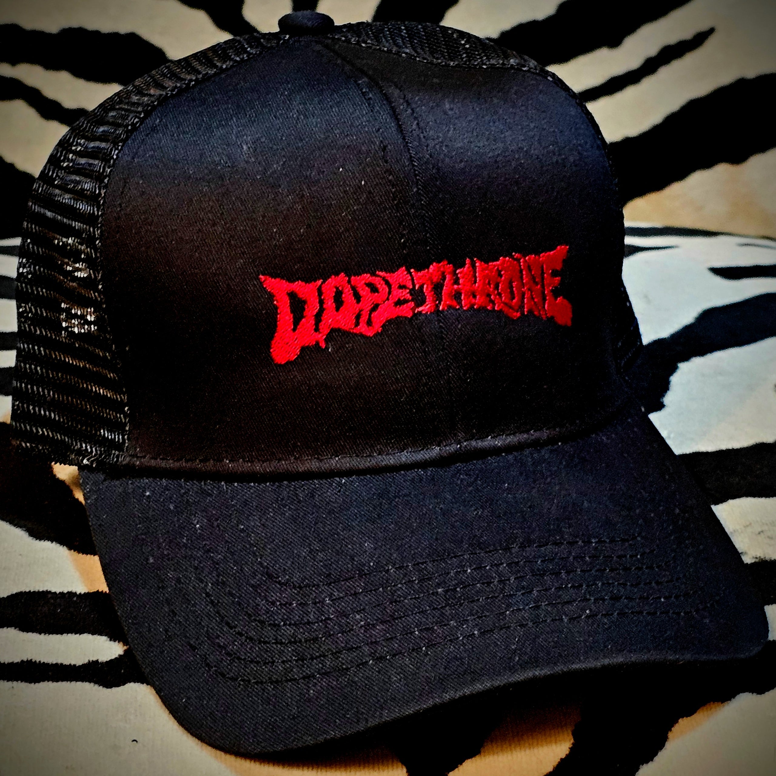 "Dopethrone" trucker cap